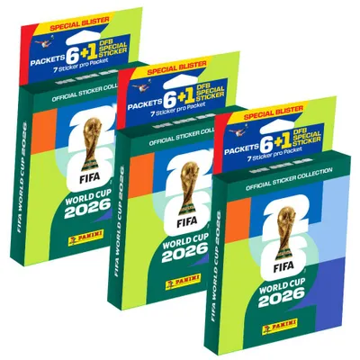 Produktbild von Fifa World Cup 2026 Sticker - WM Sammelsticker - 3 Blister