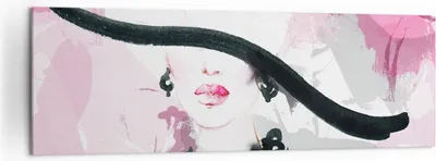 Produktbild von Bild auf Leinwand - Leinwandbild - Frau Abstraktion - 160x50cm - Wand Bild - Wanddeko - Wandbilder - Leinwanddruck - Bilder - Kunstdruck - Wanddekoration - Leinwand bilder - Wandkunst - AB160x50-3690