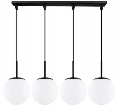 Produktbild von Hängelampe E27 H: max. 90 cm 4-flammig Kugelschirm Modern Hängeleuchte