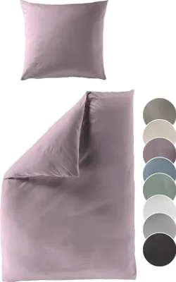 Produktbild von liebling - Satin Bettwäsche, flieder, 1 x Bettbezug 155 x 220 cm + 1 x Kissenbezug 80 x 80 aus 100% seidig weicher Baumwolle