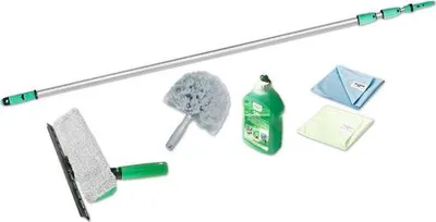 Immagine prodotto di Unger Wintergarten Reinigungsset (Reinigungsmittel Fensterwischer Tücher) AK130