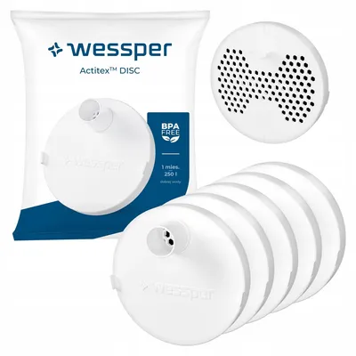 Produktbild von Wessper 5x Actitex Disc Filter für Activemax Triline 1L Trinkflaschen