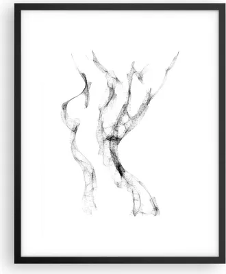 Produktbild von Gerahmtes Poster - Schwarzer Rahmen - Frau Körper Nacktheit - 40x50 cm - Wand Bild - Wanddeko - Wandbilder - Kunstposter - Wandposter - Bilderrahmen - Bilder - Kunstdruck - P2BPA40x50-4938