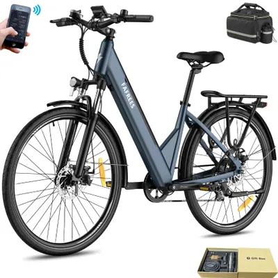 Produktbild von E-Bike MTB 27,5 Zoll Rostfreie Aluminiumlegierung 36 V 14,5 Ah 522 Wh bis zu 90 - 110 km, Wasserdicht IP54, Mountainbike mit 7 Gang und App, Blau