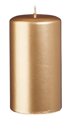 Produktbild von Stumpenkerzen Gold 130 x Ø 70 mm, 6 Stück