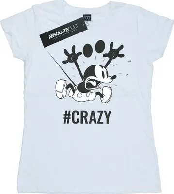 Produktbild von Disney - "#Crazy" T-Shirt für Damen BI31802 (XL) (Weiß)