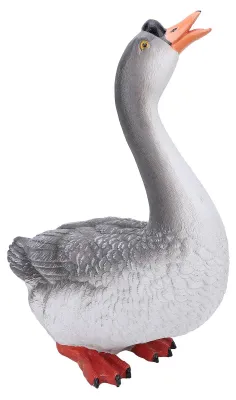 Produktbild von Graue Gans – Harzstatue für Garten- und Wohnraumdekoration