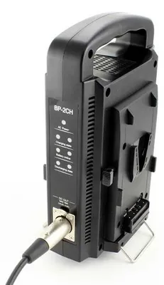 Produktbild von Ladegerät für Sony V-Mount (2 Ladeschächte) + XLR Kabel