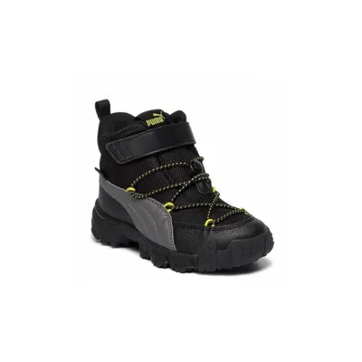 Produktbild von Puma MAKA Puretex V PS Top Uni Kinder Stiefel Outdoor Boots Winterschuhe, Größe:EUR 32 | UK 13 | 19 cm, Farbe:Dunkelgrau (Castlerock)