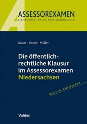 Image de Die öffentlich-rechtliche Klausur im Assessorexamen Niedersachsen