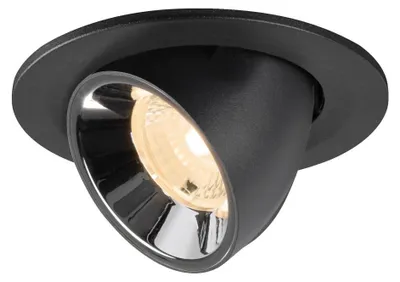 Productafbeelding van Inbouwspot Numinos Gimble S zwart/chroom 2700K - 40gr
