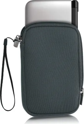 Produktbild von kwmobile Tasche kompatibel mit Nintendo 3DS XL - Handheld Spielekonsole Neopren Hülle in Grau