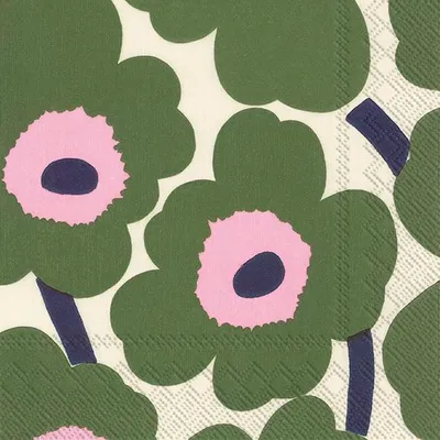 Produktbild von Servietten 33x33 cm - UNIKKO dark green