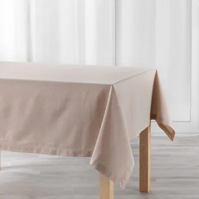 Image de Nappes - Douceur d'Intérieur - CHARLINE - Coton - 140x240 cm - Sable
