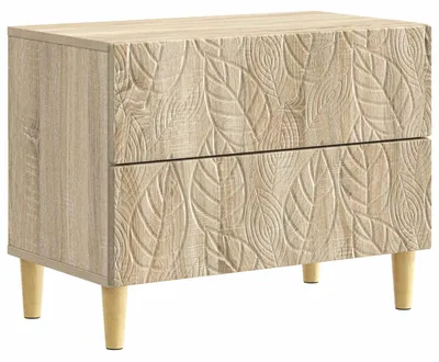Imagen del producto de Mesita de Noche Roble Sonoma 62 x 34,5 x 48 cm