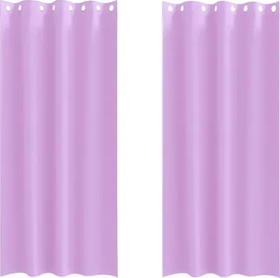 Obrázek produktu pro vidaXL Zatemňovací závěsy s kroužky 2 ks Fialová 225 x 140 cm
