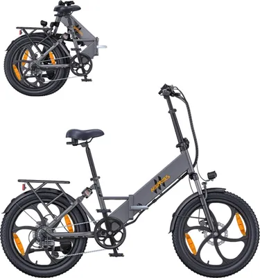 Produktbild von Elektrisches Fahrrad HillMiles Mile 2 - 36V13AhAkku 20Zoll Räder hydraulische Doppelbremsen - Grau