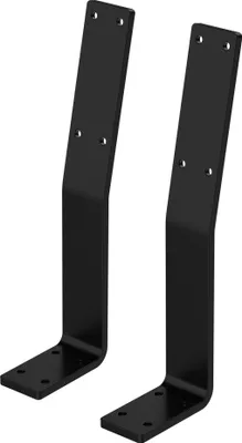 Produktbild von ML-Design 2x Rückenlehnenhalterung, Schwarz, aus Stahl, für Sitz-Bänke, Betten & Stühlen