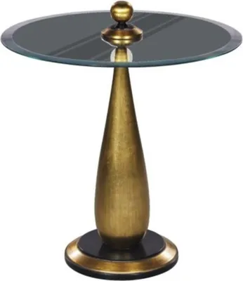 Produktbild von Casa Padrino Luxus Bistrotisch Gold / Schwarz Ø 60 x H. 72 cm - Runder Stehtisch