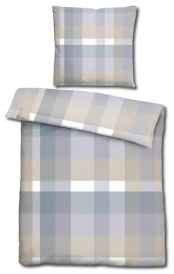 Produktbild von CloudComfort Basic Mikrofaser Bettwäsche kariert 135 x 200 + 80 x 80 cm