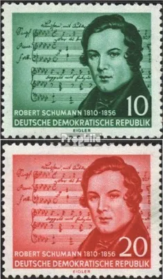 Produktbild von Briefmarken DDR 1956 Mi 528-529 (kompl.Ausg.) postfrisch 100.Todestag von Schumann