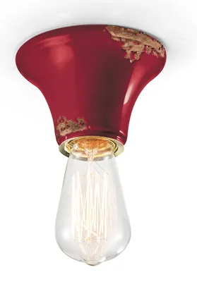 Zdjęcie produktu dla Lampa sufitowa Ferroluce Vintage Ø 10 cm
