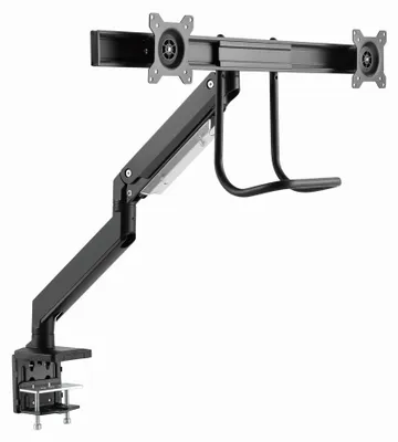 Obrázek produktu pro Gembird MA-DA2-04 Nastavitelné rameno monitoru na stůl pro 2 monitory, 17”-32”, do 8 kg