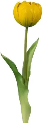 Produktbild von artplants.de Künstliche Tulpe LURANA, gelb, 35cm - Kunsttulpe
