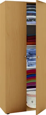 Immagine prodotto di Armadio in legno | 5 scomparti | Dimensioni ca. B. 70 x H. 178 x D. 40 cm | 2 porte | espandibile | Armadio - Vandol