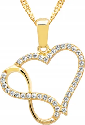 Immagine prodotto di Collana in oro con ciondolo a forma di cuore, cuore dell'amore, cuore dell'amore, argento 925