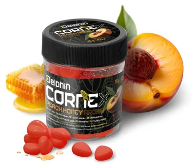 Produktbild von Delphin CorneX Karpfen Mais Gummiköder Honig Pfirsich Orange