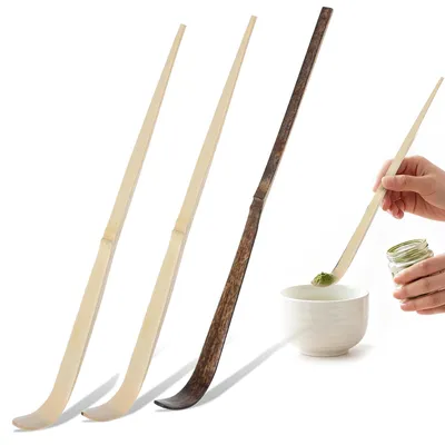 3 Bambus-Matcha-Löffel, 18,5 cm, Chashaku-Schaufeln, Teezubehör