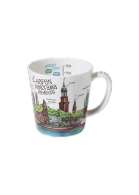 Produktbild von Kaffeebecher Hamburg, Hafen, Tasse Kaffeetasse, Teetasse