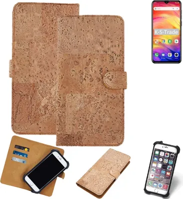 Produktbild von K-S-Trade Hülle kompatibel mit Ulefone Note 7  Kork Handyhülle Cover  Schutzhülle TPU Case Bumper in Hellbraun, (1x)