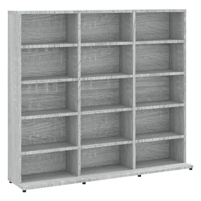 Obrázok produktu pre vidaXL Polička na CD šedá Sonoma 100x23x89,5 cm materiál na báze dreva