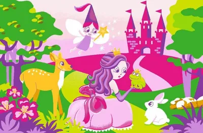 Produktbild von Teppich Kinderteppich Spielteppich FAIRYTALE Märchenschloss 80x120cm