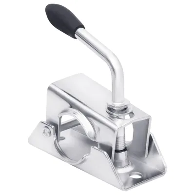 Produktbild von vidaXL Klemmen für Stützrad 2 Stk. 13,5x6,5x14 cm Verzinkter Stahl