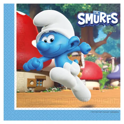 Produktbild von 20 Die Schlümpfe Papierservietten 33 x 33 cm -