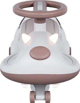 Zdjęcie produktu dla Jeździk Tulano Focus 45, pojazd dla dzieci od 3 lat, koła LED, muzyka, kierownica 360°, do 100 kg, szaro-brązowy
