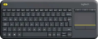 Produktbild von Logitech Wireless Touch Keyboard K400 Plus - Tastatur - kabellos - 2.4 GHz - Schweiz - Schwarz