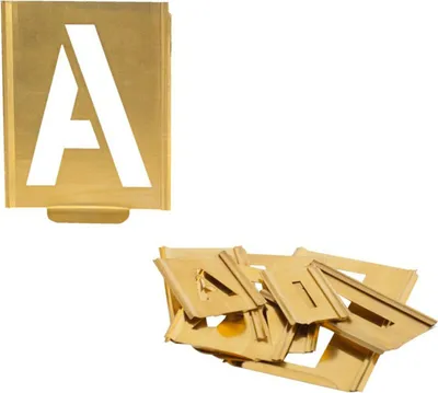 Produktbild von KUKKO Signierschablonensatz (Buchstaben A - Z / Schrifthöhe 150 mm) - 327-150-B