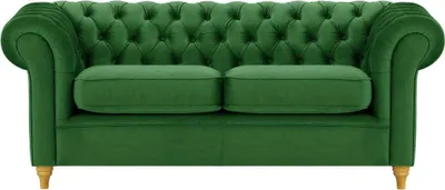 Image de Canapé trois places Chesterfield-Velluto 10-like oak