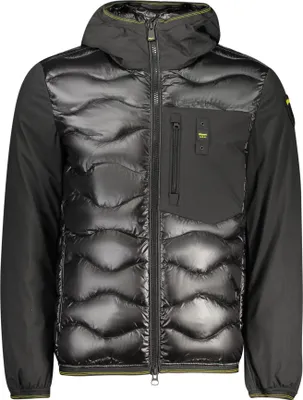 Produktbild von Herrenjacke Schwarz: Langärmelig mit Kapuze, Taschen & Details
