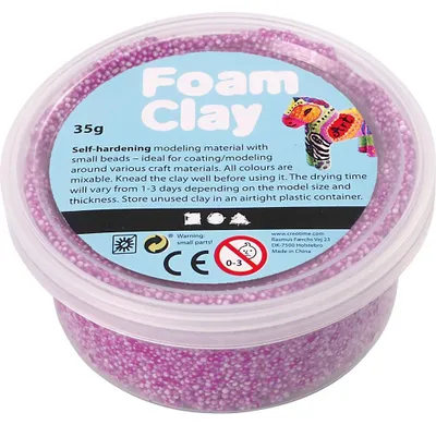 Image de Argile mousse - Paires néon, 35gr.