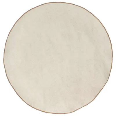 Produktbild von Eleganten-Stil Teppich 1 PC - für Wohnzimmer, Schlafzimmer, Natur Ø 180 cm Jute - Designerteppiche - Möbel26