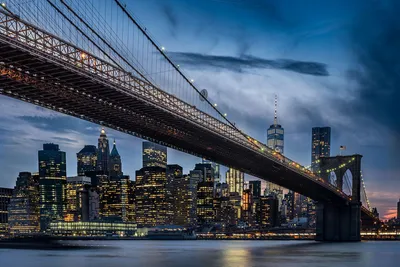 Produktbild von Sanders & Sanders Fototapete Skyline von New York Blau, Gelb und Grau 375 x 270 cm