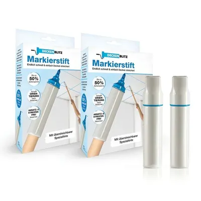 Produktbild von Deckenblitz Markierstift 2er-Set 145mm grau