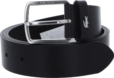 Produktbild von LACOSTE Leder Gürtel Elegance Plain Leather Belt W100 Marron dunkelbraun