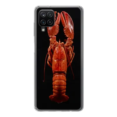 Produktbild von MuchoWow® Handyhülle Schutzhülle Hülle für Samsung Galaxy A12 Krebs - Rot - Porträt Silikon Softcase Handy Hülle - Bild