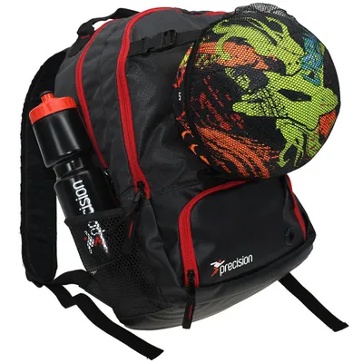 Produktbild von Precision Rucksack Sporttasche mit Ballhalter 44 Liter schwarz-rot